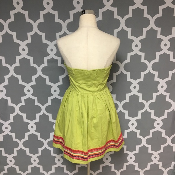 Aryeh Strapless Embroidered Hippie Boho Dress : C - Picture 4 of 7